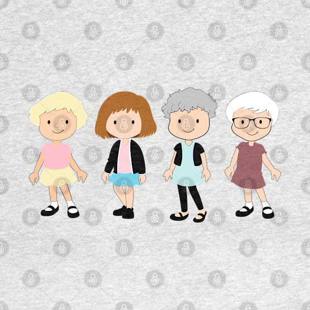 The Golden Girls Sitcom TV Rose Blanche Dorothy Sophia by IstoriaDesign